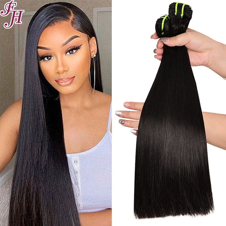 FH One Piece 24"-30" Vietnamese Raw Human Hair  Machine Weft  Weaving Bundle