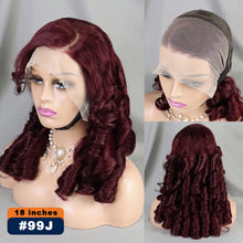 FH 300% 13x4 Egg roll wave  lace frontal wig 100% Human Hair Lace Wig 18”