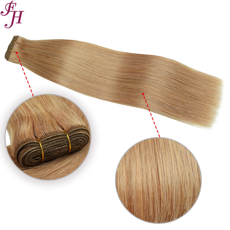 FH human hair weft extension color #10A straight hair extension