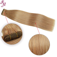 Load image into Gallery viewer, FH human hair weft extension color #10A straight hair extension