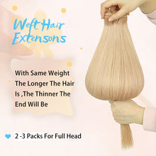 FH dark blonde color #18K remy virgin human hair weft extension