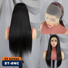 FH 13x4 Lace Front Wig Straight 100% Human Hair Lace Wig Natural Color