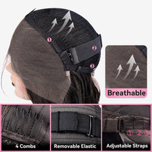 FH Super dense 220% deep wavy human hair lace wig • 13x4 lace • 22 inches, makes your face look smaller, natural and realistic