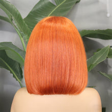 FH 4x4 Bang Staight HD lace closure Bob wig natural hair 12 inches