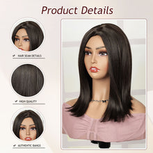 12inch Short Brown Bob Wigs for Women Natural Straight Bob Wig P10680K