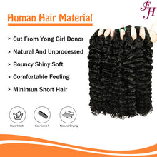 FH  Natural Black Burmese Curly Human Hair Bundles Weave Hair-1 Piece