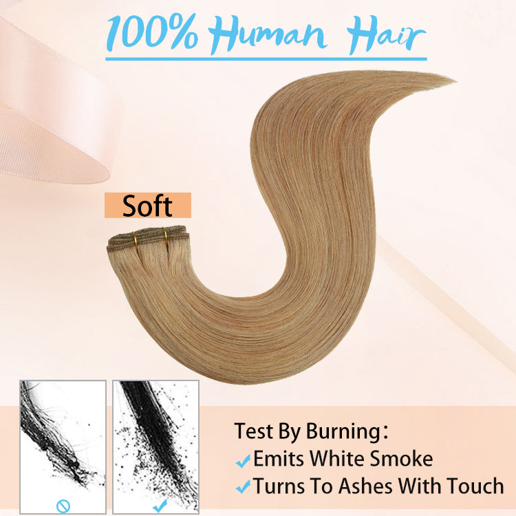 FH human hair weft extension color #10A straight hair extension