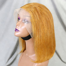 FH 200% 13X4 Lace Frontal Bob Wig Natural Hair Straight Virgin Remy Hair #350