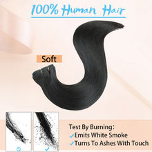 FH natural black #1B high quality human hair weft extension