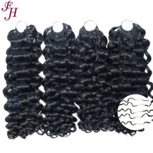 FH 100g/Pack Water Wave Crochet Human Hair Extension Knotless Pre-Seperated Feather Human Hair