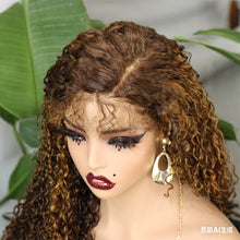 FH 250% 5x5 wig Glueless Water Curly Human hair 20 inches