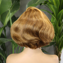 FH F-5508 300%5x5 SDD Glueless pixie Wig Raw Remy Hair