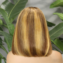 FH 4x4 HD lace closure Bob wig Straight Raw Remy Hair 12 inches