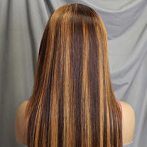 FH 13x4 Lace Front Wig Straight 100% Human Hair Lace Wig 22 inches