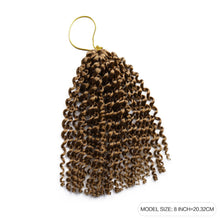 FH 8inch passion twist synthetic curly hair crochet braid hair-5 colors