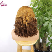 FH 300% 13x4 bouncy loose glueless lace frontal wig 100% Human Hair Lace Wig 18”