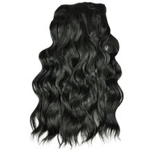FH  curly synthetic hair extensions clip in 4 pcs one set