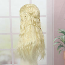 FH Long Wigs for Women Long Wig with Bangs Natural Synthetic Hair Wigs  gold P15295