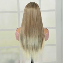 FH Long Blonde Wigs for Women with Fringe Synthetic Striaght Wig P15230