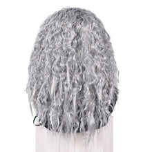 FH P14907 Halloween Cosplay Grey Curly Wig Synthetic Hair