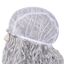 FH P14907 Halloween Cosplay Grey Curly Wig Synthetic Hair