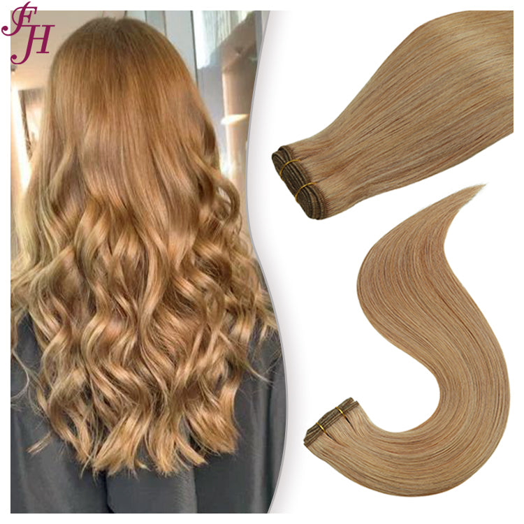 FH human hair weft extension color #10A straight hair extension