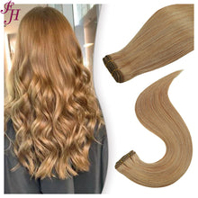 Load image into Gallery viewer, FH human hair weft extension color #10A straight hair extension