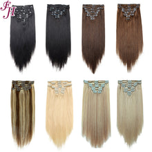 Load image into Gallery viewer, FH dark brown #2 Russian human hair clip in hair extension