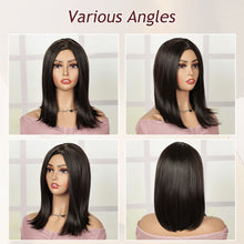 12inch Short Brown Bob Wigs for Women Natural Straight Bob Wig P10680K
