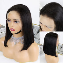 FH 200% 13X4 Lace Frontal Bob Wig Natural Hair Straight Virgin Remy Hair #Nature Clolor