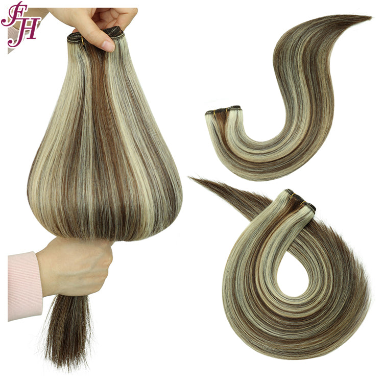 FH highlight #P4/613 high quality human hair weft extension