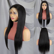 FH 13x4 Lace Front Wig Straight 100% Human Hair Lace Wig Natural Color