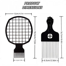 Upgraded Hair Twist Comb Hair Sponge Brush and Metal Afro Hair Pick Comb Set for Black Men Women Curls, 2 In 1 Afro Hair Coil Pick Combs Curl Brush (10 Pcs)