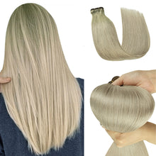 FH blonde #T8/42 European remy human hair weft extension
