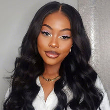 FH Black Lace Front Wig Long Wavy Synthetic Wig 13x3 Synthetic Lace Front Wigs 30 inch