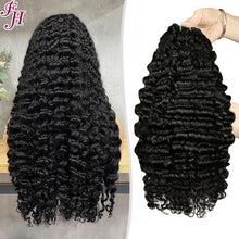 FH  Natural Black Burmese Curly Human Hair Bundles Weave Hair-1 Piece