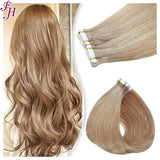 FH factory price remy straight tape in human hair extension