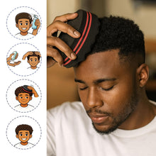 Hair Twist Sponge – Double-Sided Barber Tool for Afro Coils, Dreads, Curls & Waves, Unisex Styling for Short or Long Hair (10 Pack)