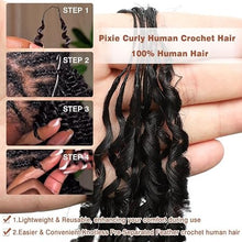 FH 100g/Pack Pissy Curly Crochet Human Hair Extension Knotless Feather Human Hair
