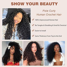 FH 100g/Pack Pissy Curly Crochet Human Hair Extension Knotless Feather Human Hair
