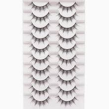 Eyelashes Natural Look Faux Mink Lashes Pack Handmade Fluffy False Eyelashes 14 Pairs Cat Eye Lashes (54)