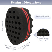 Hair Twist Sponge – Double-Sided Barber Tool for Afro Coils, Dreads, Curls & Waves, Unisex Styling for Short or Long Hair (10 Pack)