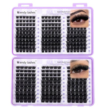 LASHES Clusters 60D+80D Eyelash Clusters 540PCS 9-16mm D Curl Natural Lashes Fluffy Wispy False Eyelashes DIY Cluster Eyelash Extensions