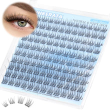 Eyelash Natural Lash Clusters Wispy Eyelash Clusters, Eyelash Extensions C Curl Individual Lashes, Mix Length Natural Look Lashes with Thin Lash Band, 10-16mm, 110 pcs