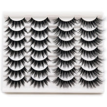 Eyelashes Natural Look Faux Mink Lashes Pack Handmade Fluffy False Eyelashes 14 Pairs Cat Eye Lashes (54)