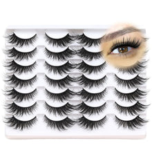 Eyelashes Natural Look Faux Mink Lashes Pack Handmade Fluffy False Eyelashes 14 Pairs Cat Eye Lashes (54)