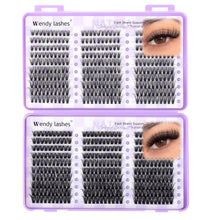 LASHES Clusters 60D+80D Eyelash Clusters 540PCS 9-16mm D Curl Natural Lashes Fluffy Wispy False Eyelashes DIY Cluster Eyelash Extensions