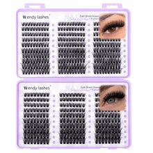 LASHES Clusters 60D+80D Eyelash Clusters 540PCS 9-16mm D Curl Natural Lashes Fluffy Wispy False Eyelashes DIY Cluster Eyelash Extensions