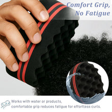 Hair Twist Sponge – Double-Sided Barber Tool for Afro Coils, Dreads, Curls & Waves, Unisex Styling for Short or Long Hair (10 Pack)