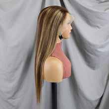 FH 13x4 Lace Front Wig Straight 100% Human Hair Lace Wig color #4-27